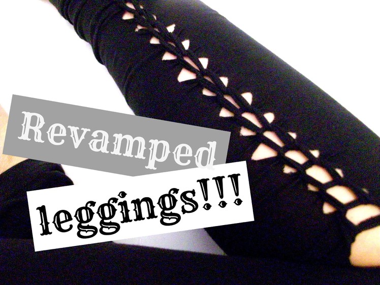DIY: Cutout leggings-spice them up for Summer and Spring!