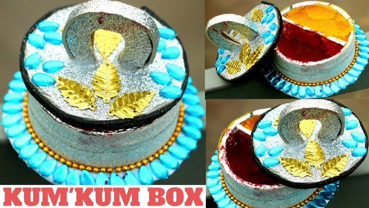 DIY Glass Bangle Haldi KumKum box || Best out of  Waste || DIYCrafts #22