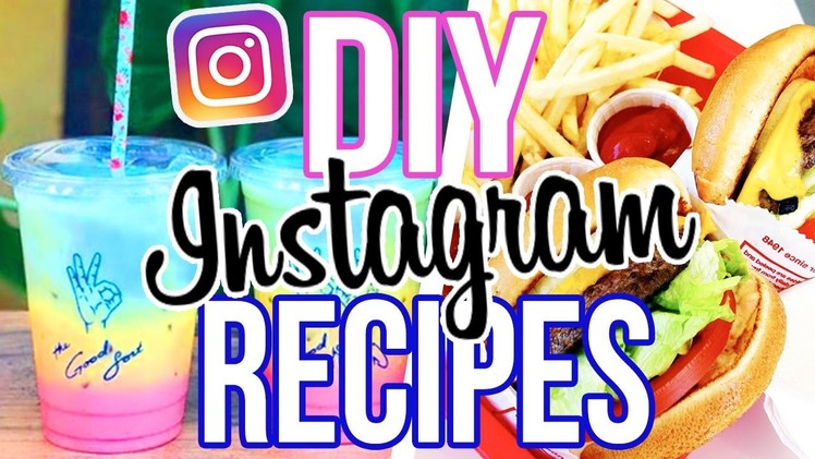 DIY INSTAGRAM RECIPES!! In N Out, Rainbow Latte + More!