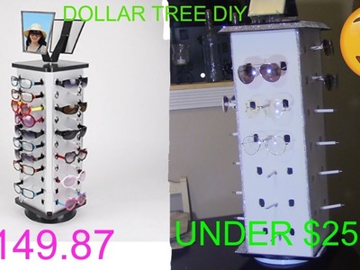 Dollar Tree DIY Rotating Sunglass Display Rack