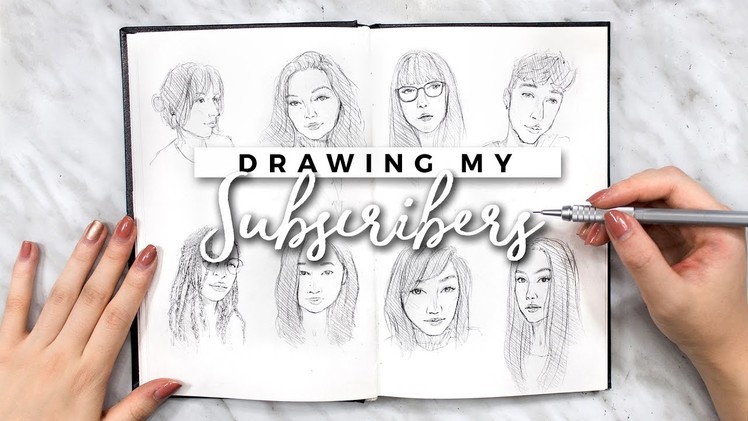 DRAWING MY SUBSCRIBERS (AGAIN) + 200K GIVEAWAY! | Sketchbook Sessions