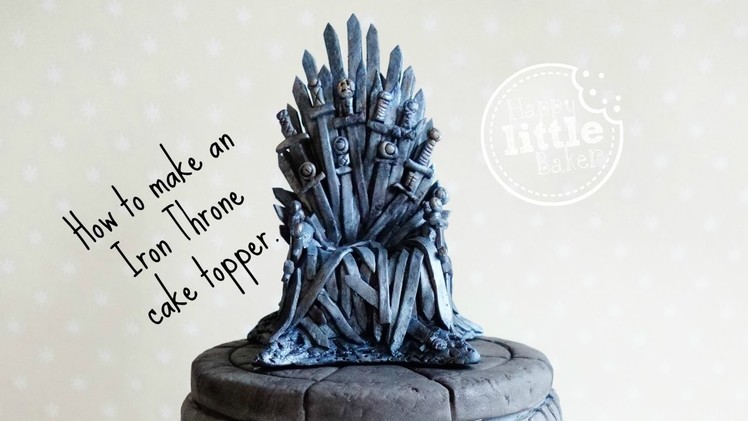 Game of Thrones cake topper - fondant Iron Throne