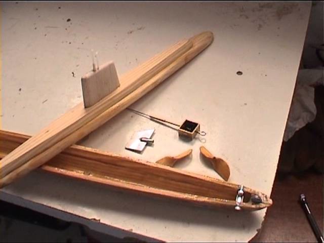 Hand made rubber powered submarine step by step.