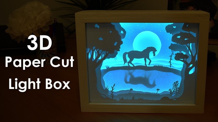 How To Create A 3D Paper Cut Light Box | DIY Project