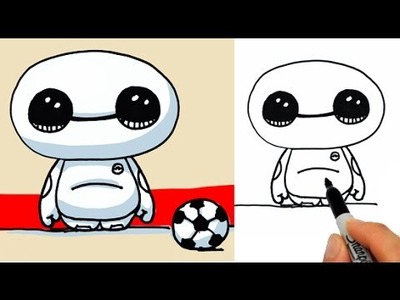 How to Draw Baymax Cute from Big Hero 6
