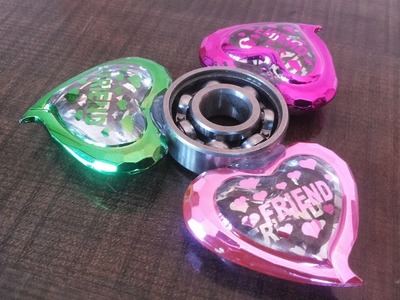 How To Make a Love Shape Fidget Spinner - DIY