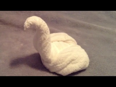 How to Make a Towel Swan