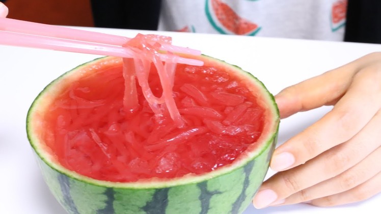 How to make Whole Watermelon Ramen Jelly