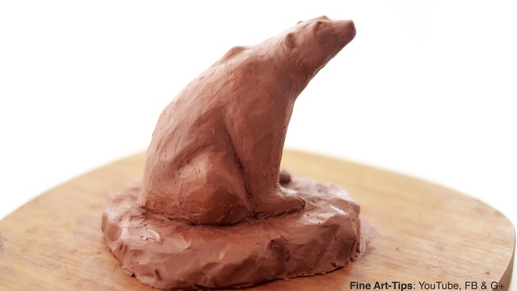 How to Model (Sculpt) a Polar Bear in Clay - Narrated