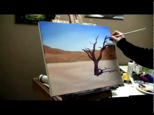 How to Paint a Desert Tree - Acrylic Painting Lesson