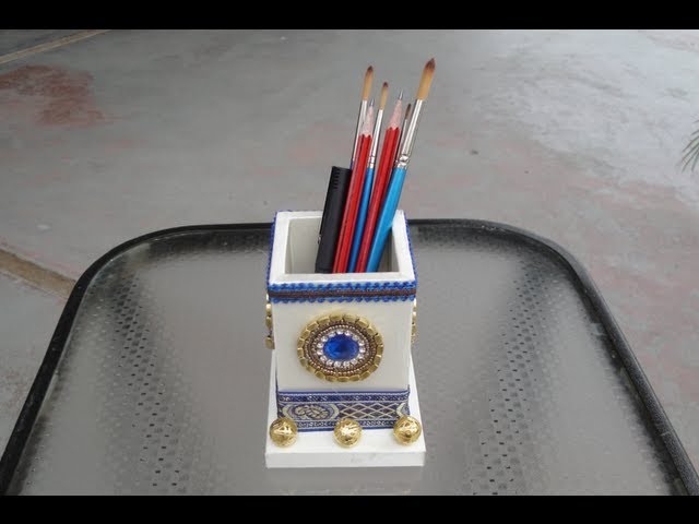 Making of a pencil.pen holder