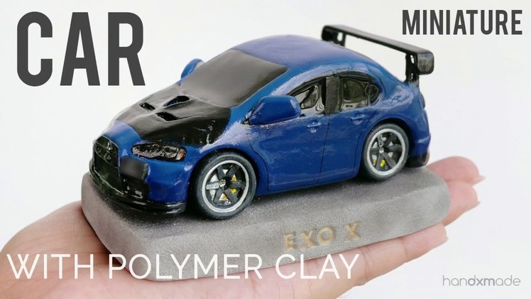 Miniature Car with Polymer Clay FROM SRATCH?!?