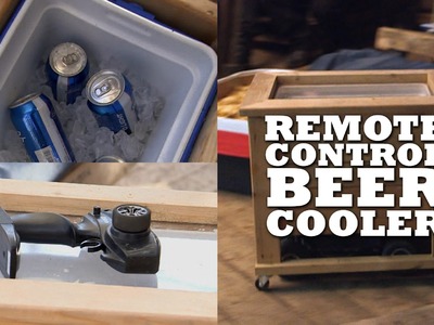 Never get up for beer with a Remote Control Beer Cooler!