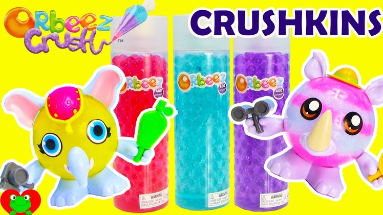 Orbeez Crush Crushkins Safari Elephant and Rhino Pets Crafting Playset