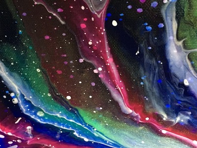 Outerspace Nebula Acrylic Pour  Painting My new secret obsession. 