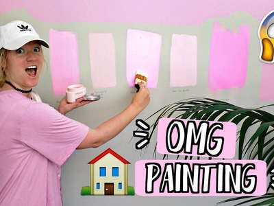 Painting my house PINK?! AlishaMarieVlogs
