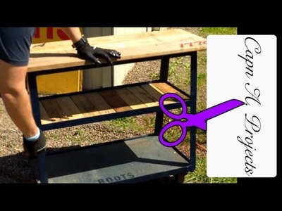 Pallet Wood Projects │Make Metal Storage CARTS!