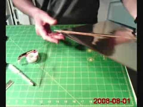 Part 4 of 5-Making an American style Fighter Kite