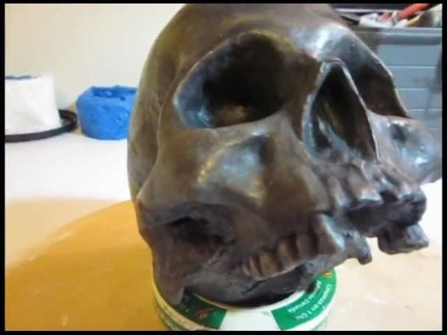 Saturday 4.21.12- Skull Painting, Plaster Sculpting, Bains in Jars, and a rant about grass