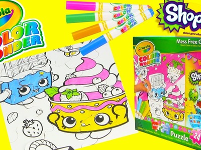 Shopkins Crayola Mess Free Coloring Puzzle with Cheeky Chocolate
