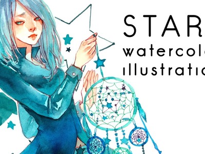 Stars -Watercolor Speedpaint-