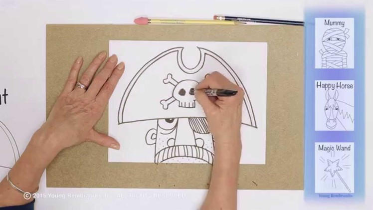 Teaching Kids How to Draw: How to Draw a Cartoon Pirate