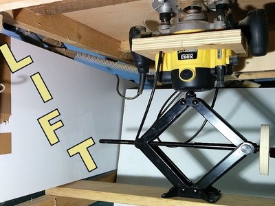 The simplest router table lift