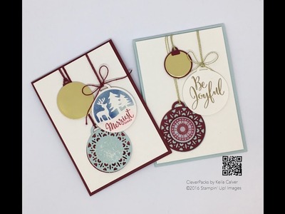 Thin Thursdays - Tags & Cards with Stampin' Up! Merry Tags Framelits Dies and Merriest Wishes Stamps