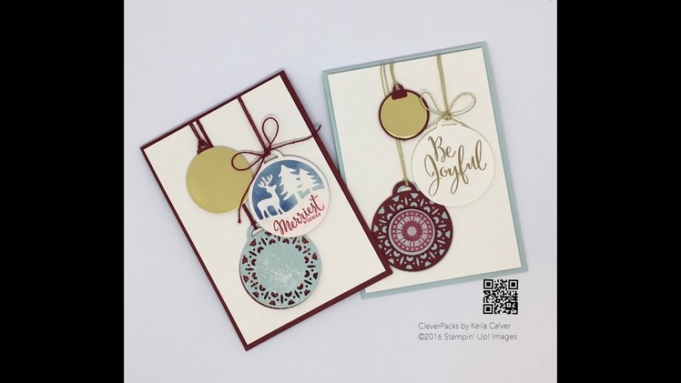 Thin Thursdays - Tags & Cards with Stampin' Up! Merry Tags Framelits Dies and Merriest Wishes Stamps