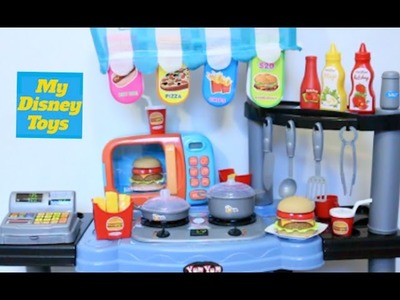 Toy Kitchen velcro fruit vegetables cooking soup baking bread cookies toy food play land