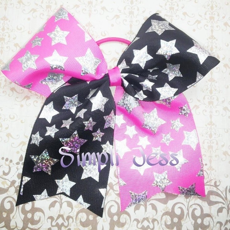Two toned cheer bow tutorial