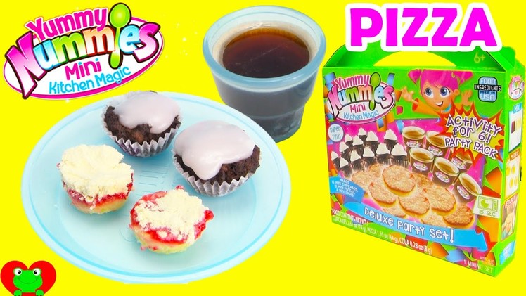 Yummy Nummies Deluxe Pizza Party Set with Cupcakes and Soda