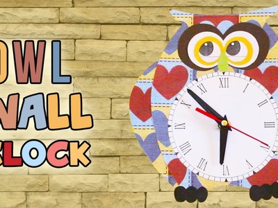 3 Minute Crafts - How to make diy owl wall clock best out of waste. room decor ideas for kids