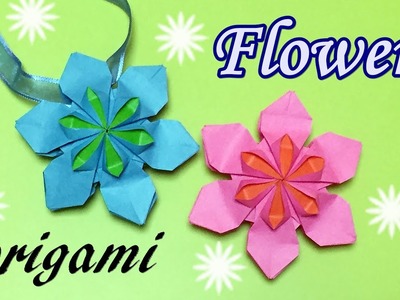 Amazing Origami Flower Tutorial | How to Make a Paper Beautiful Flowers Step by Step | DIY Pendant