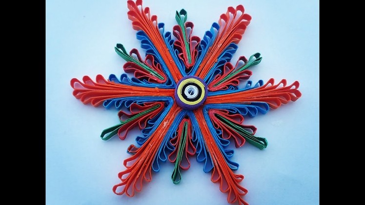 COPENHAGEN FLOWERS QUILLING paper strips quilling flower use of comb by art life