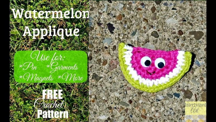 Crochet Watermelon Pin