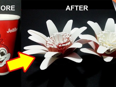 DIY Flower from Disposable Paper Cups