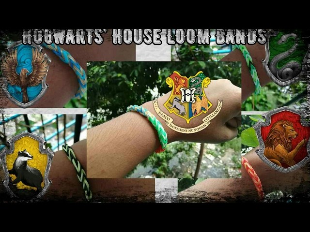 DIY Harry Potter Themed Loom Bands | Hogwarts House Themed | GirlsRock DIY