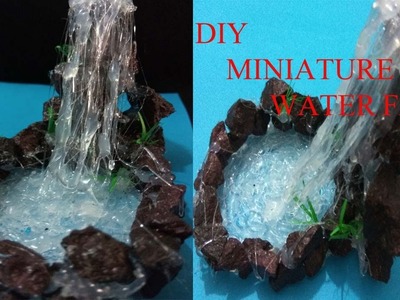 DIY Hot glue   miniature waterfall (waterfall tutorial)