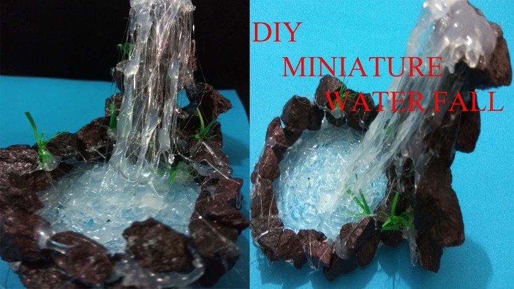 DIY Hot glue   miniature waterfall (waterfall tutorial)