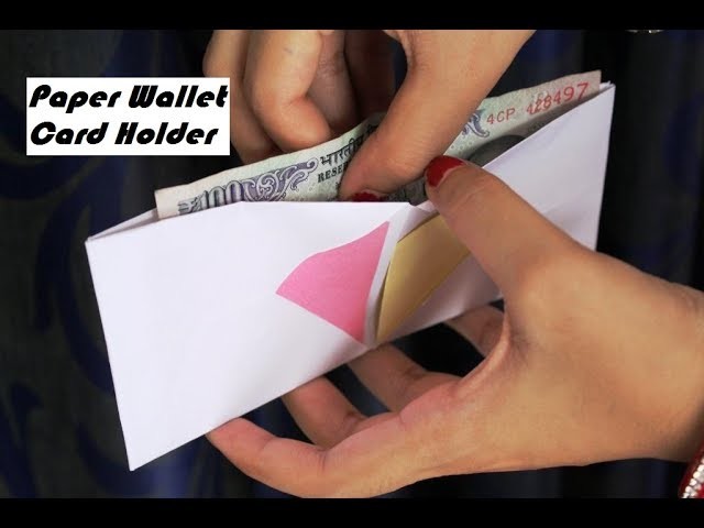 DIY - How to make a paper wallet 2 | Origami wallet | Easy Paper Purse origami | Card Holder