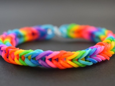 DIY - How to make Rainbow Loom Bracelet with your fingers - EASY TUTORIAL