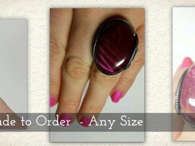 Hard Candy Gems : Fuchsia Pink Cocktail Ring