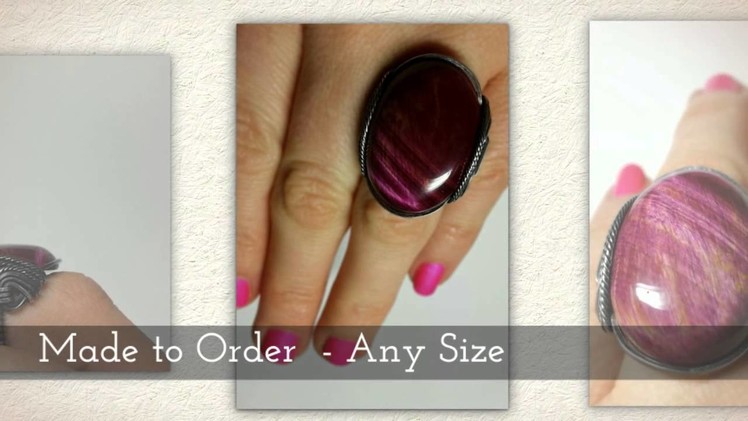 Hard Candy Gems : Fuchsia Pink Cocktail Ring