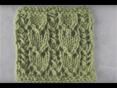 How to Knit the Snowdrop Lace Stitch | AllFreeKnitting