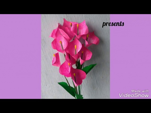 How to make a simple flower from white paper sheet