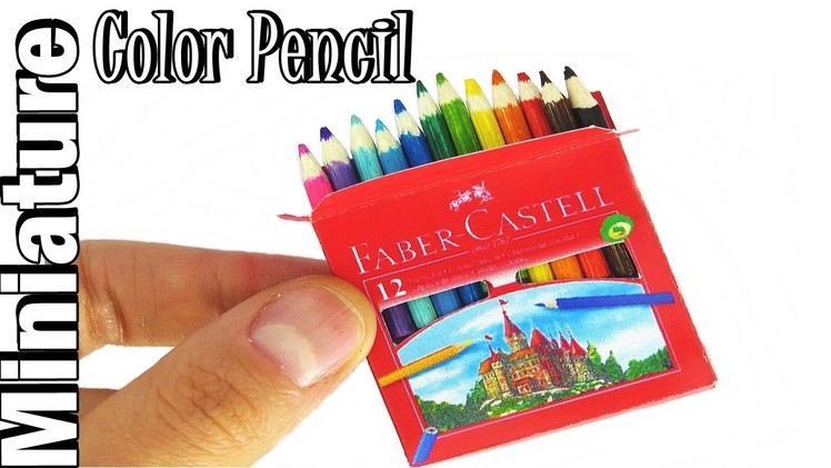 How To Make Color Pencil Realistic Miniature With Box Faber Castell DIY