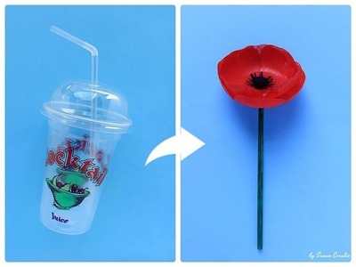 How to make poppies from plastic bottles