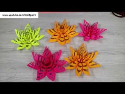 Kids Craft - Easy DIY Kirigami Flower