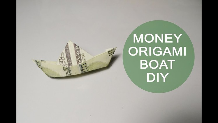 Money Boat Origami Dollar Tutorial DIY Paper Bills Gift